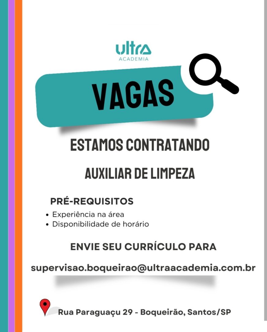 Vagas 31/03/2026 Baixada Santista