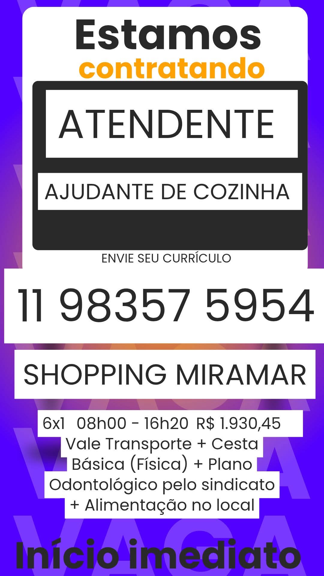 Vagas 31/03/2026 Baixada Santista