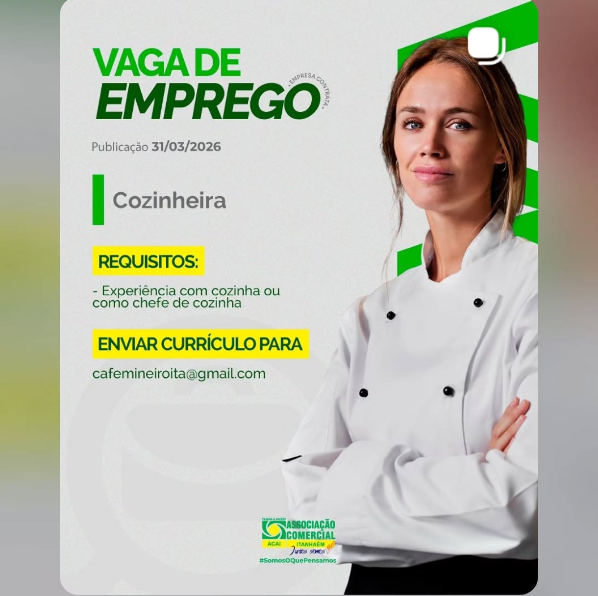 Vagas 31/03/2026 Baixada Santista