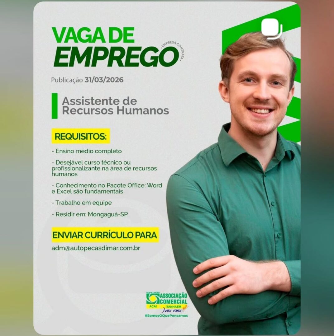 Vagas 31/03/2026 Baixada Santista