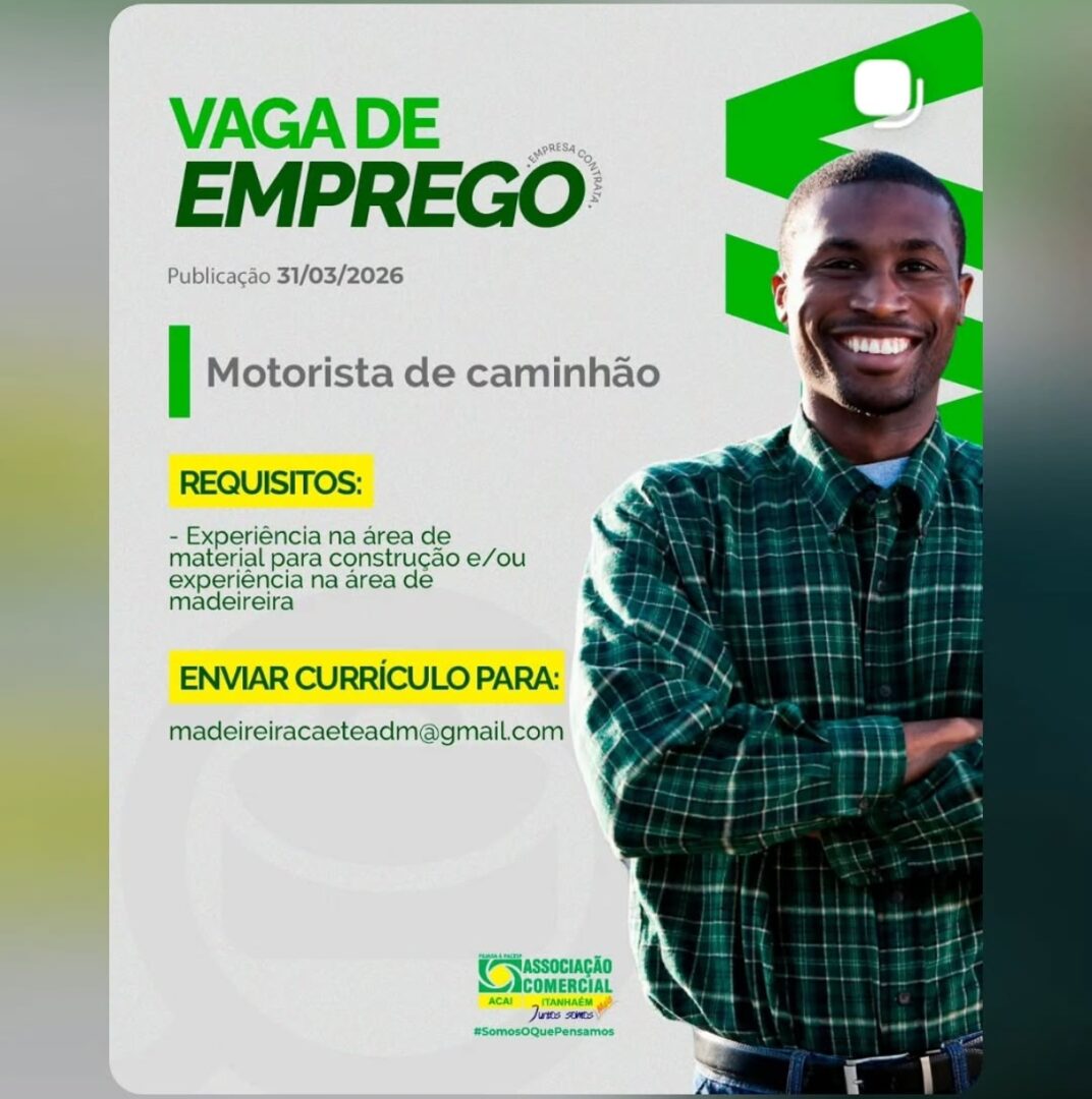 Vagas 31/03/2026 Baixada Santista