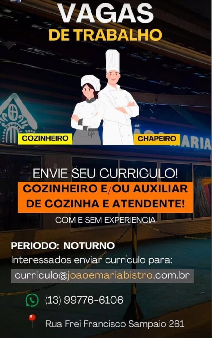 Vagas 04/04/2026 Baixada Santista