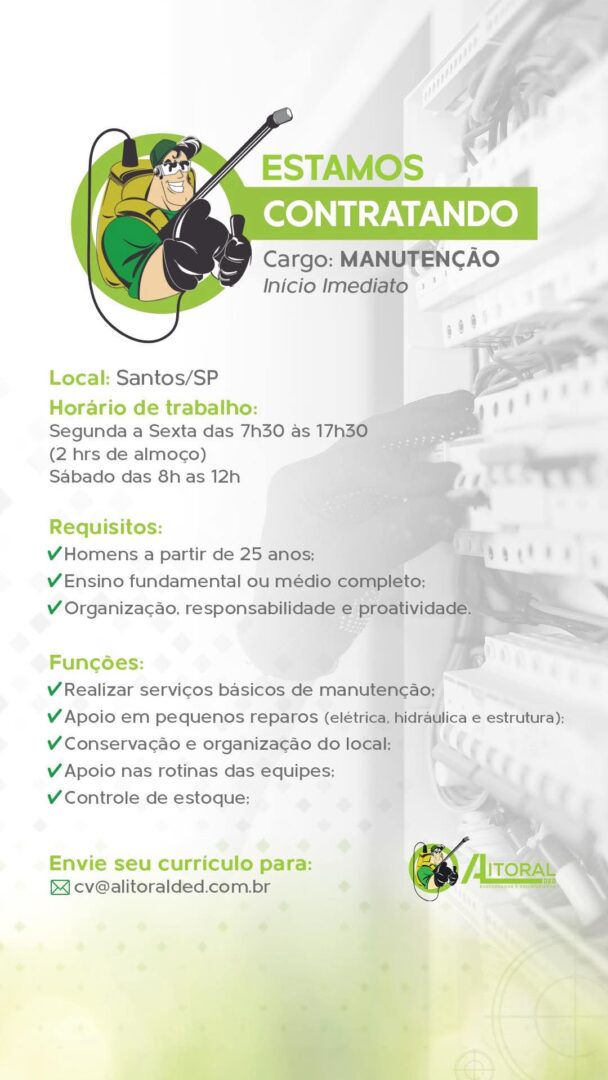 Vagas 01/04/2026 Baixada Santista