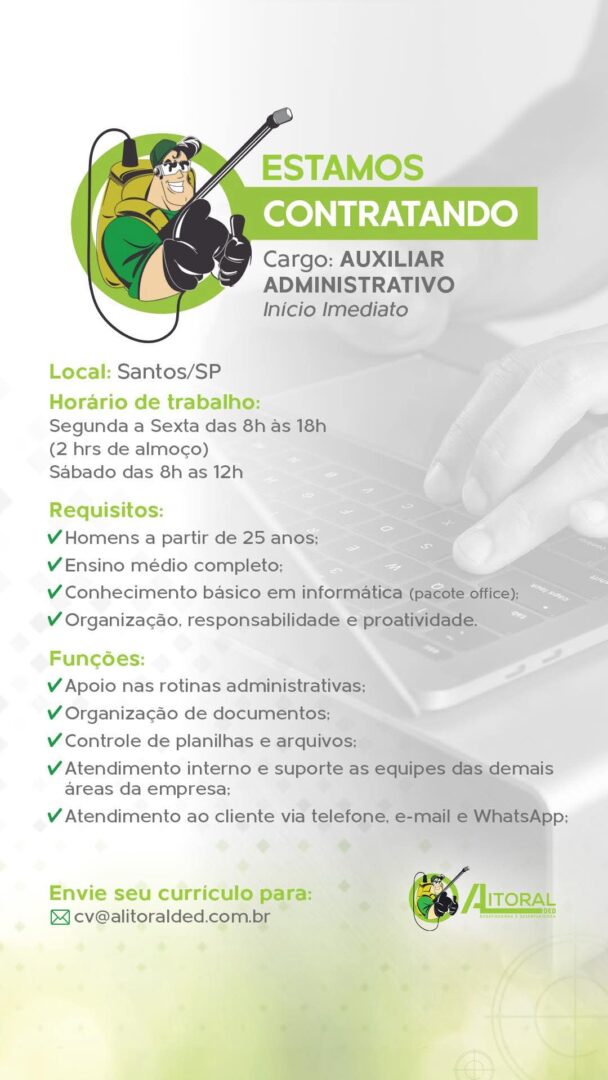 Vagas 01/04/2026 Baixada Santista