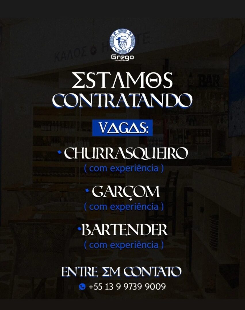 Vagas 01/04/2026 Baixada Santista