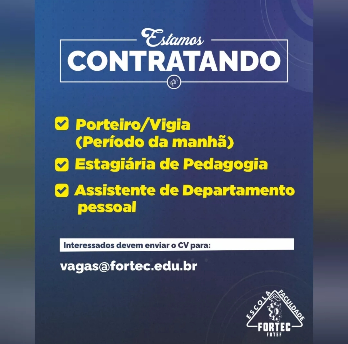 Vagas 01/04/2026 Baixada Santista