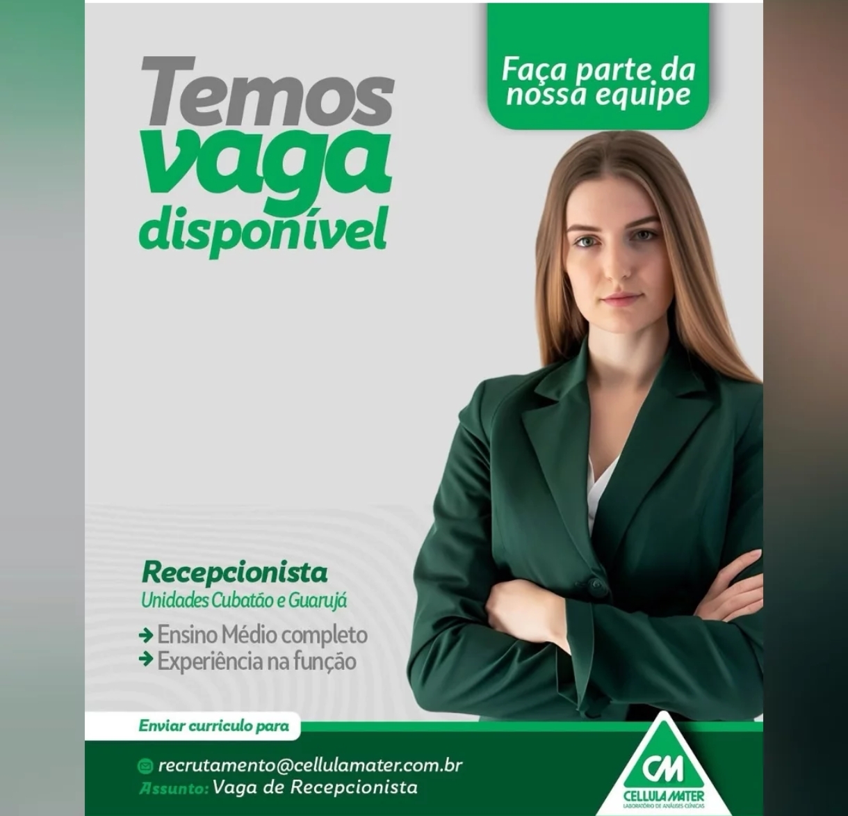 Vagas 01/04/2026 Baixada Santista