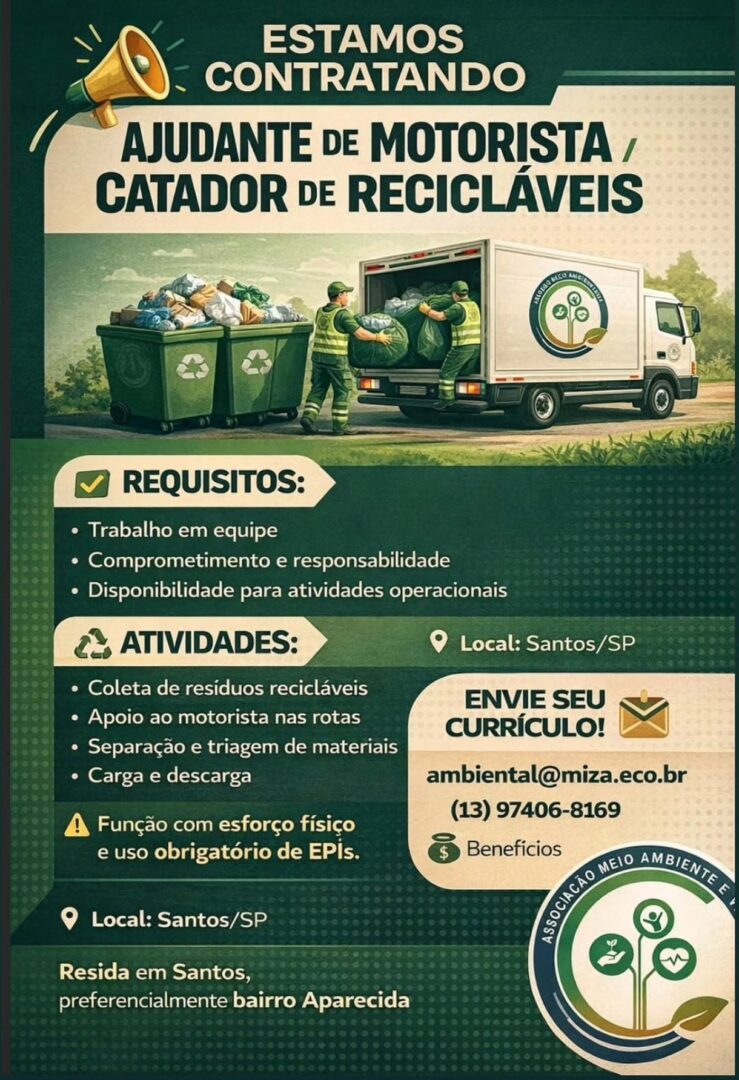 Vagas 01/04/2026 Baixada Santista