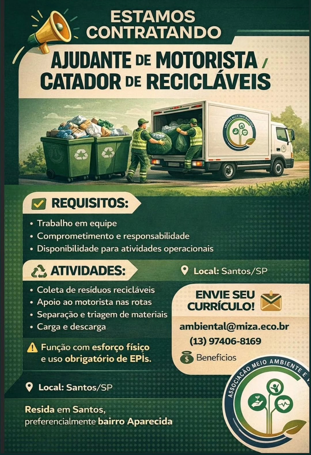 Vagas 01/04/2026 Baixada Santista