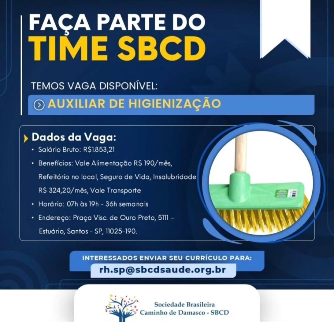 Vagas 01/04/2026 Baixada Santista