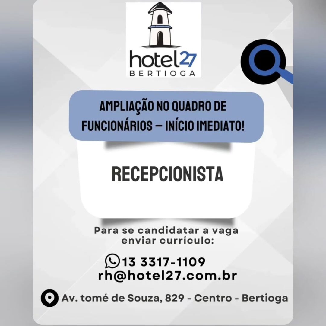 Vagas 01/04/2026 Baixada Santista