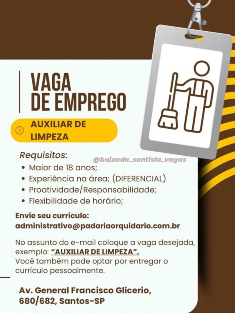 Vagas 03/04/2026 Baixada Santista