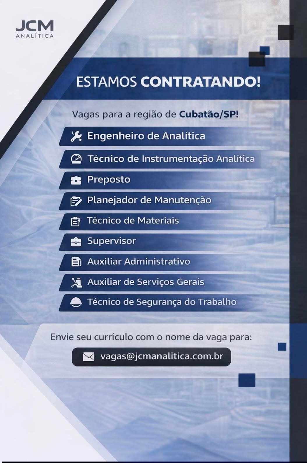 Vagas 04/04/2026 Baixada Santista