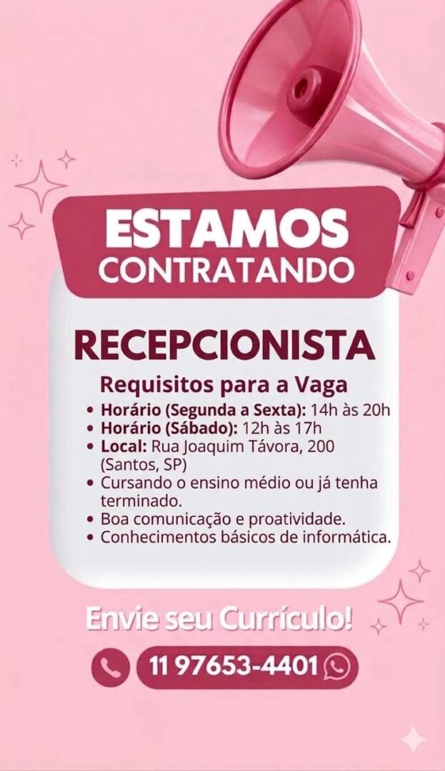 Vagas 04/04/2026 Baixada Santista