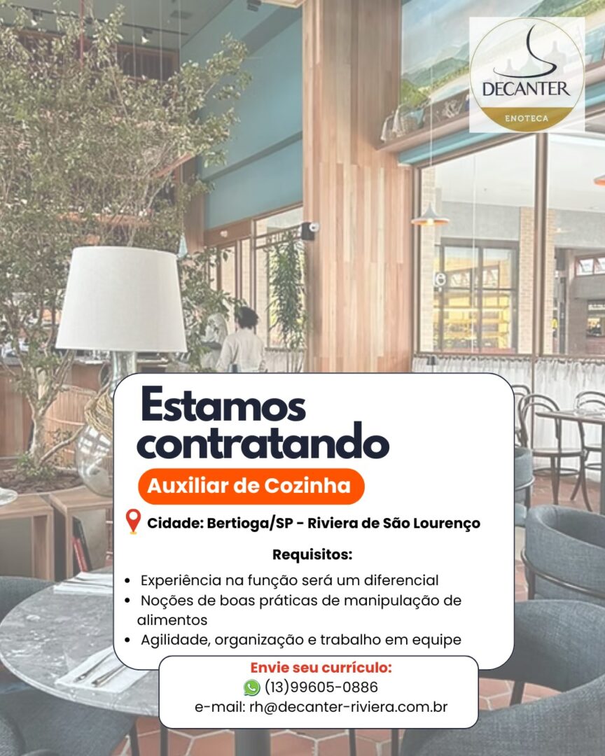 Vagas 04/04/2026 Baixada Santista