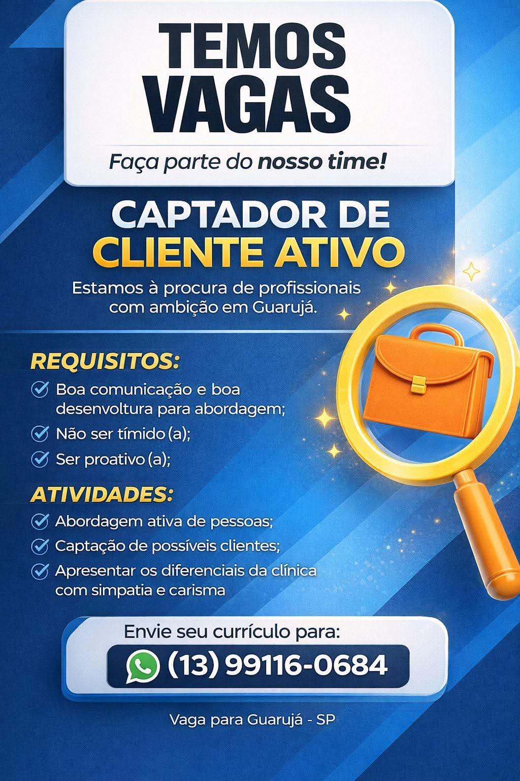 Vagas 04/04/2026 Baixada Santista