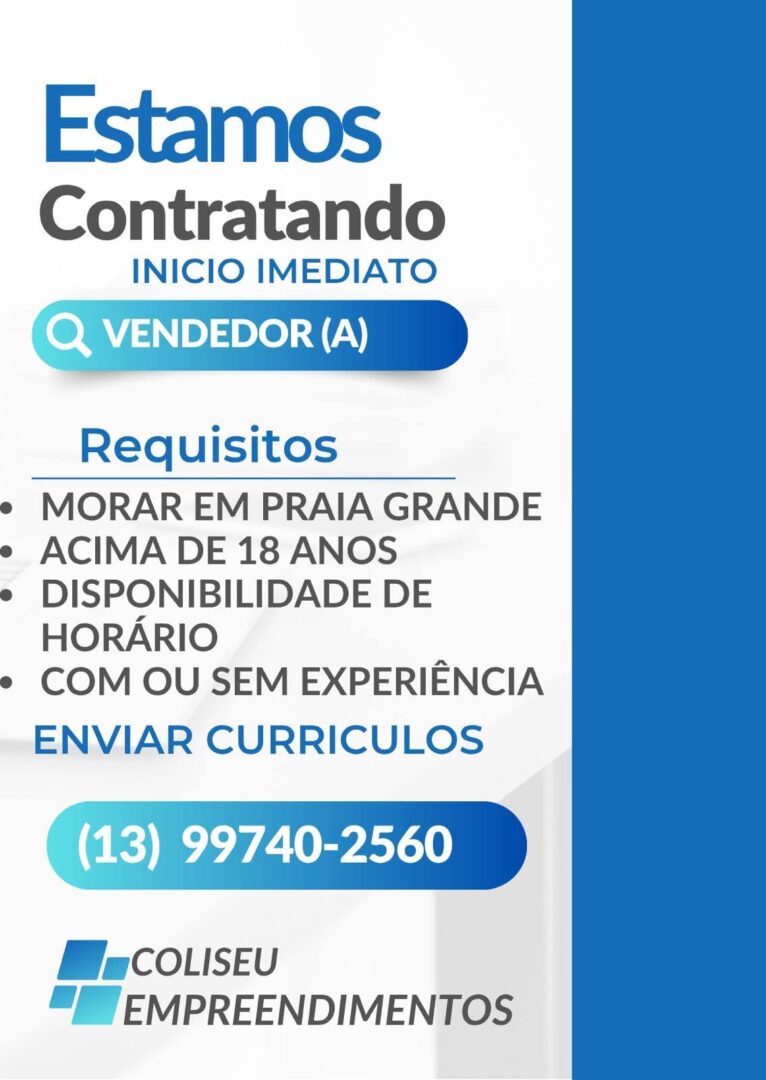 Vagas 06/04/2026 Baixada Santista