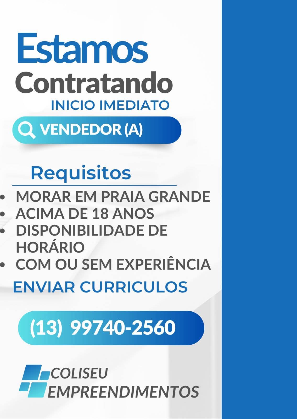 Vagas 06/04/2026 Baixada Santista