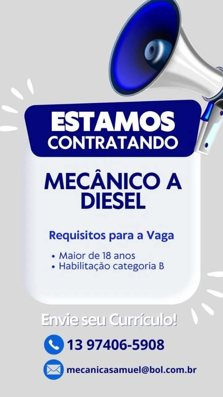 Vagas 06/04/2026 Baixada Santista