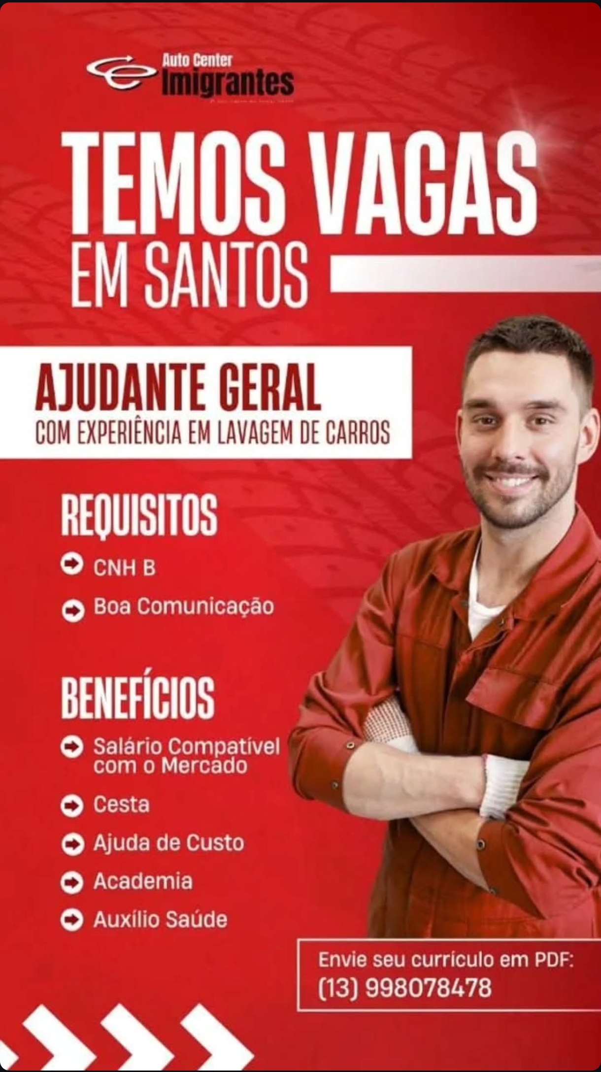 Vagas 06/04/2026 Baixada Santista