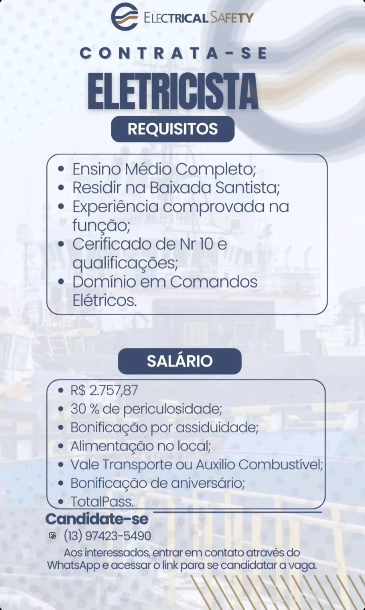 Vagas 06/04/2026 Baixada Santista