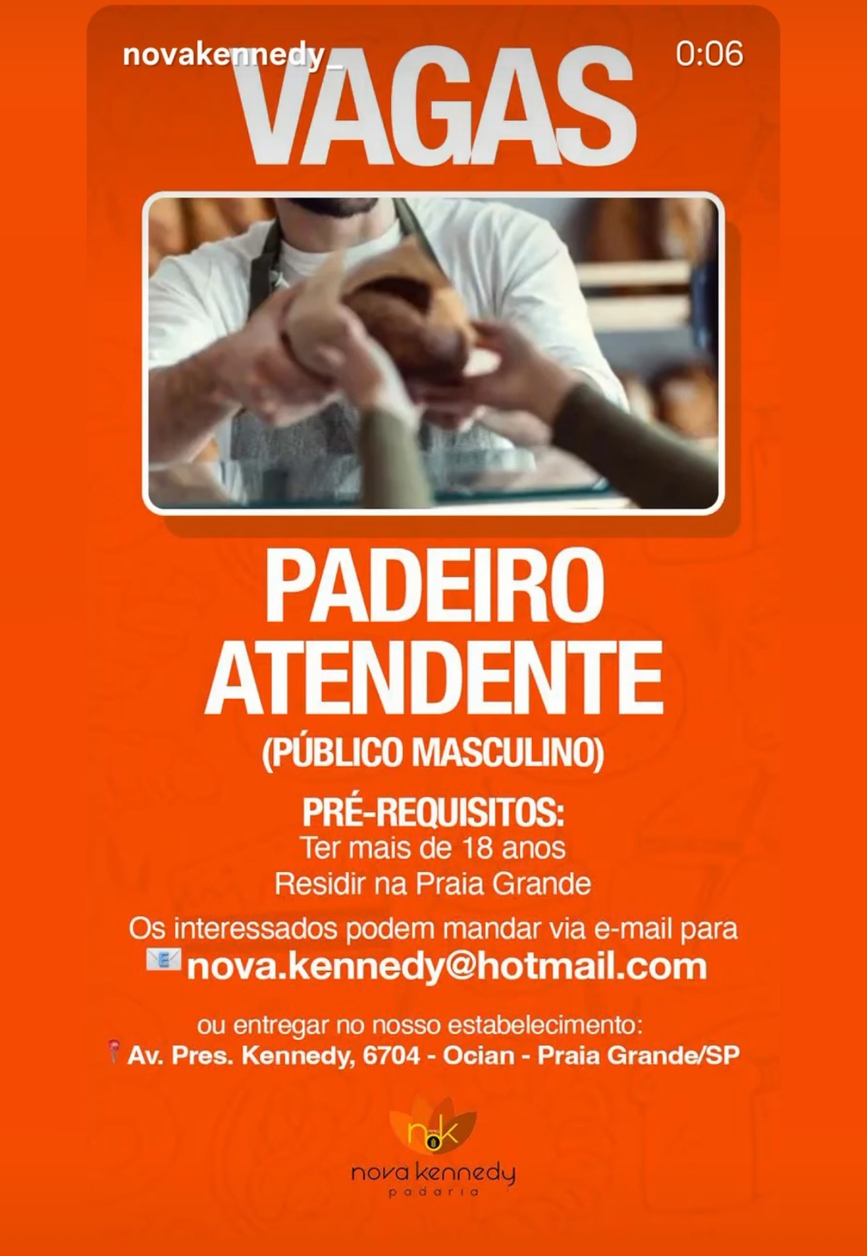 Vagas 06/04/2026 Baixada Santista