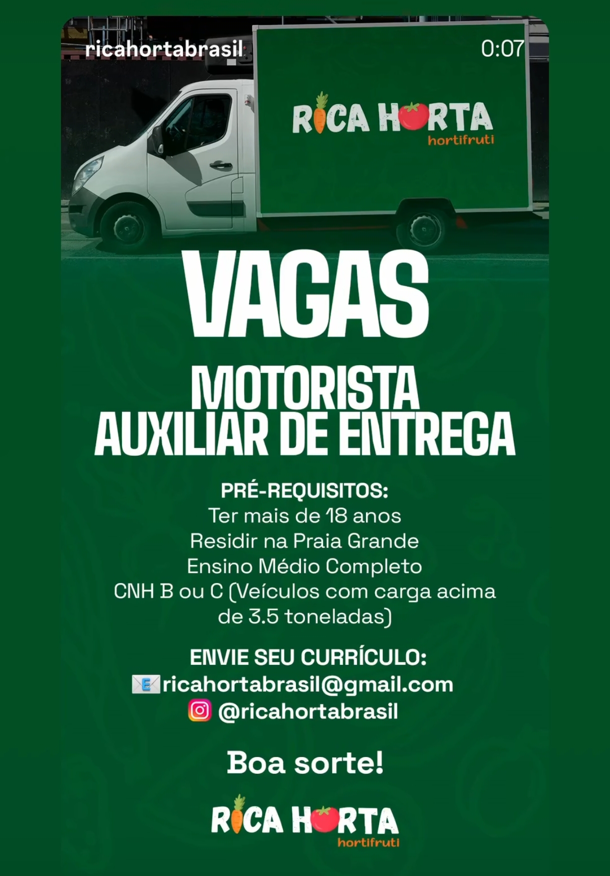 Vagas 06/04/2026 Baixada Santista