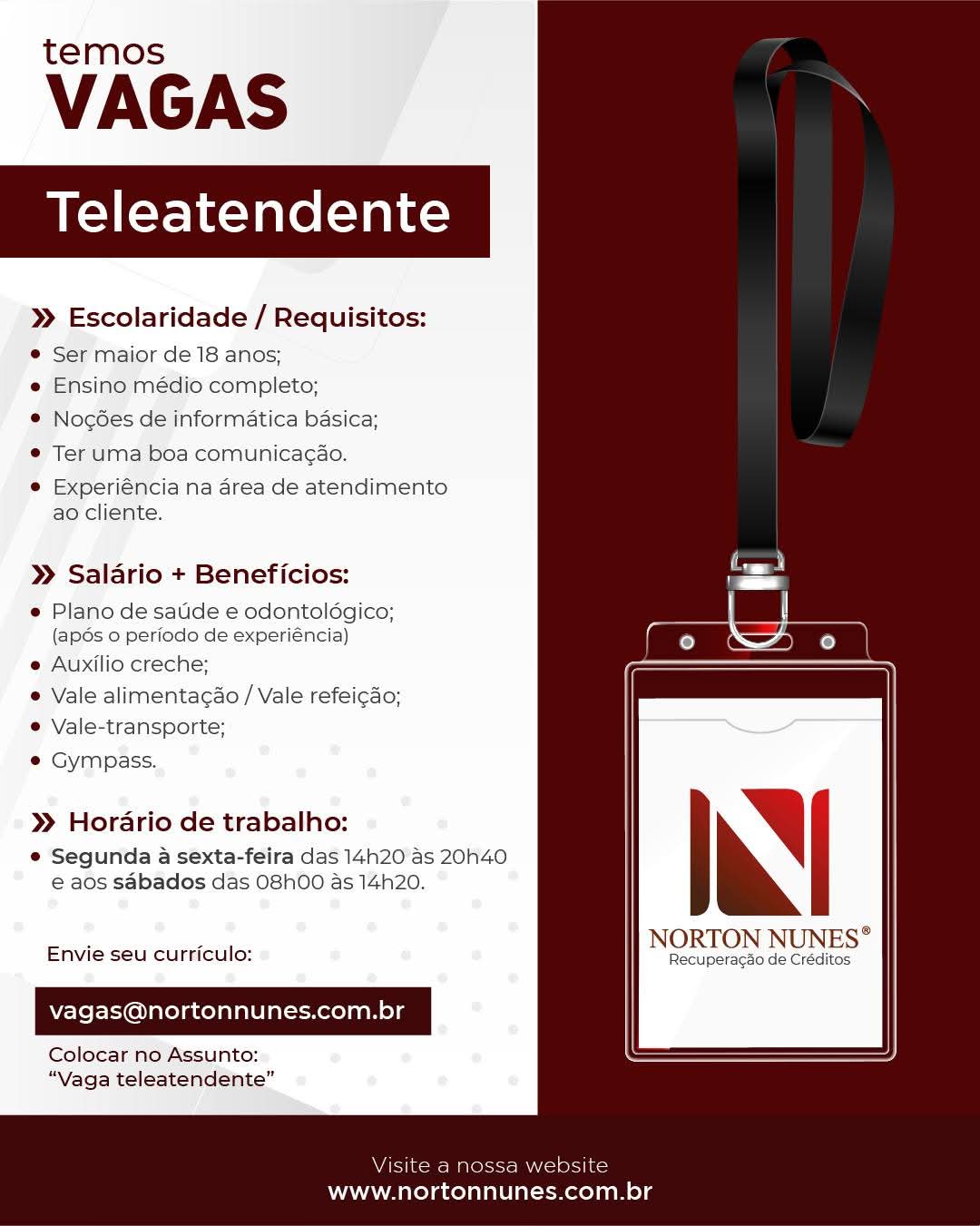 Vagas 07/04/2026 Baixada Santista