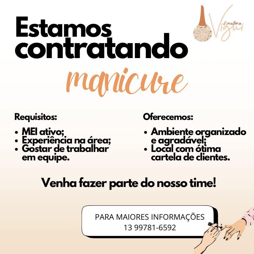 Vagas 07/04/2026 Baixada Santista