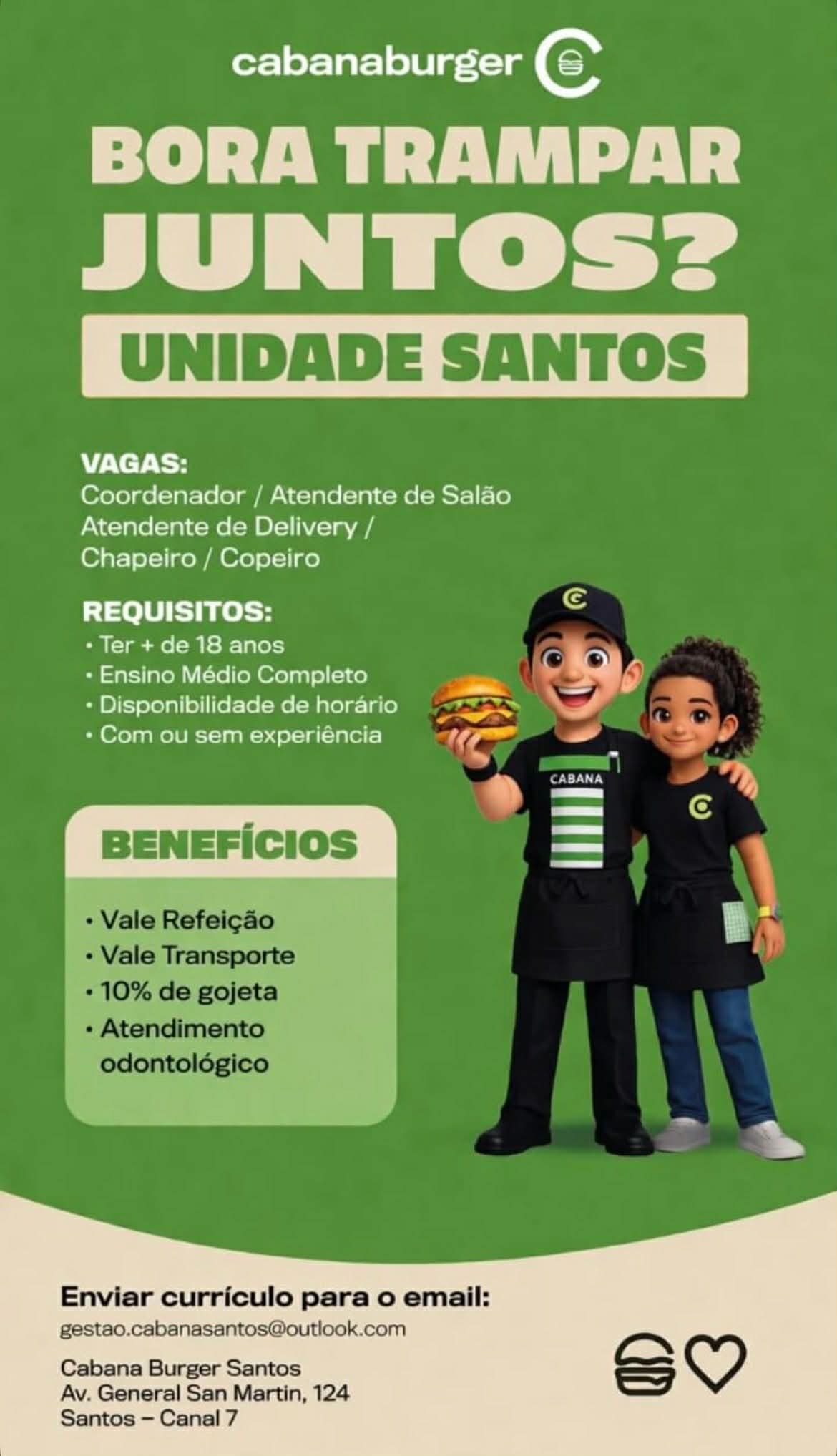 Vagas 07/04/2026 Baixada Santista