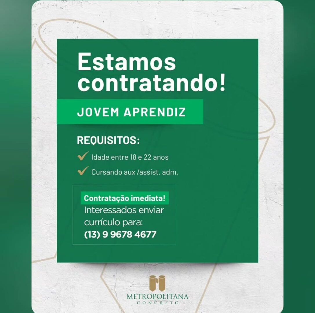 Vagas 07/04/2026 Baixada Santista