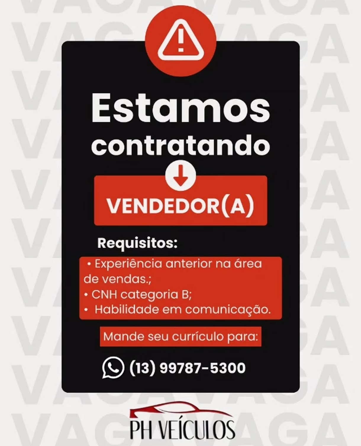 Vagas 07/04/2026 Baixada Santista