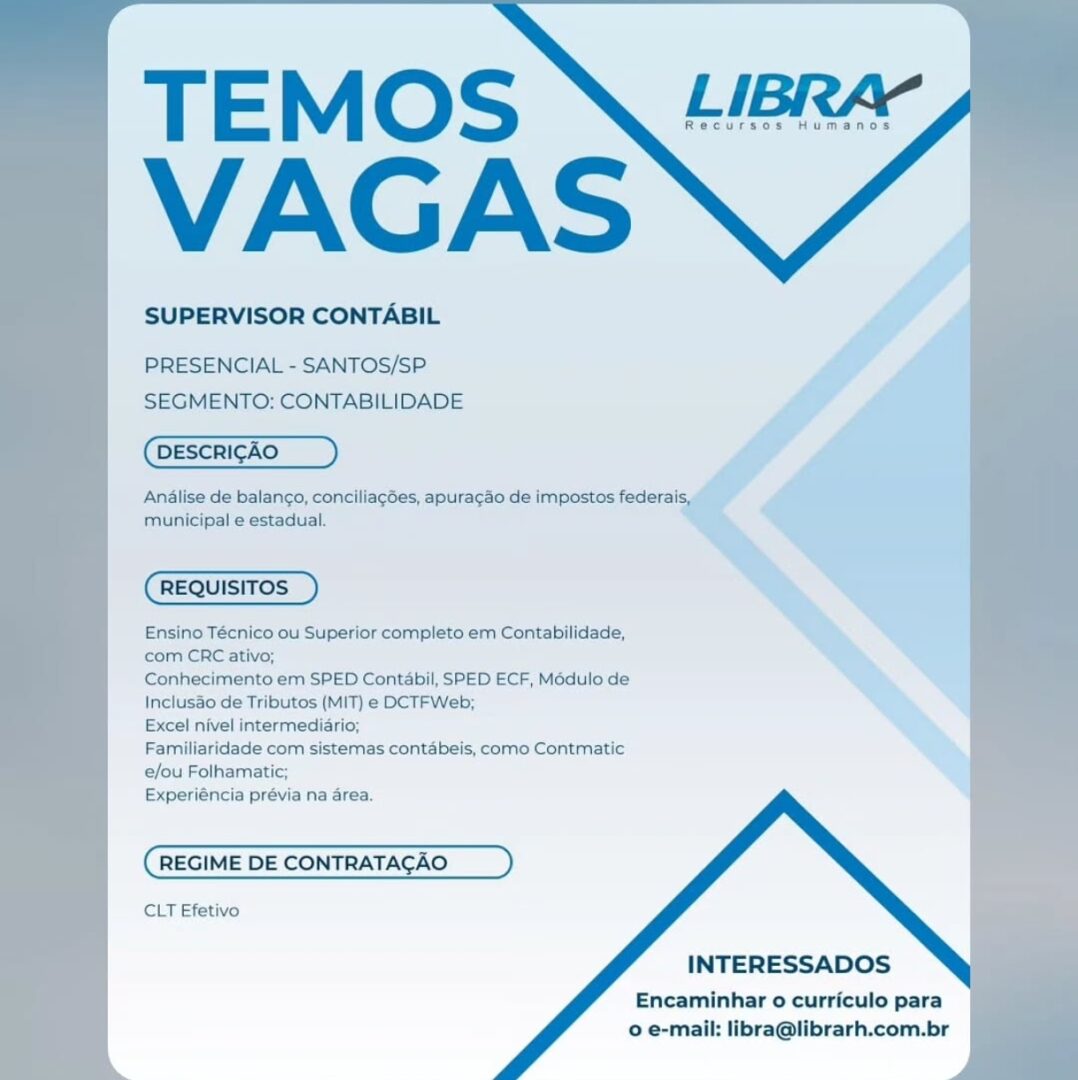 Vagas 07/04/2026 Baixada Santista