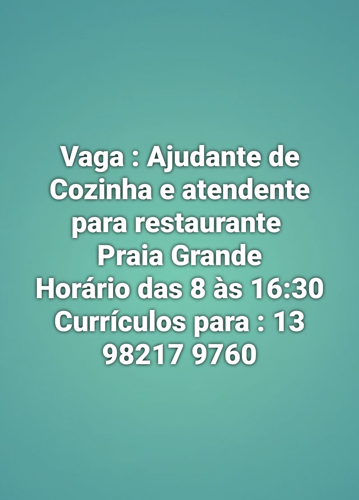 Vagas 08/04/2026 Baixada Santista