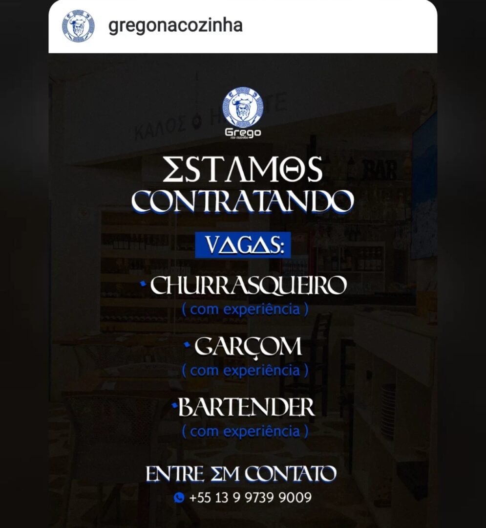 Vagas 08/04/2026 Baixada Santista