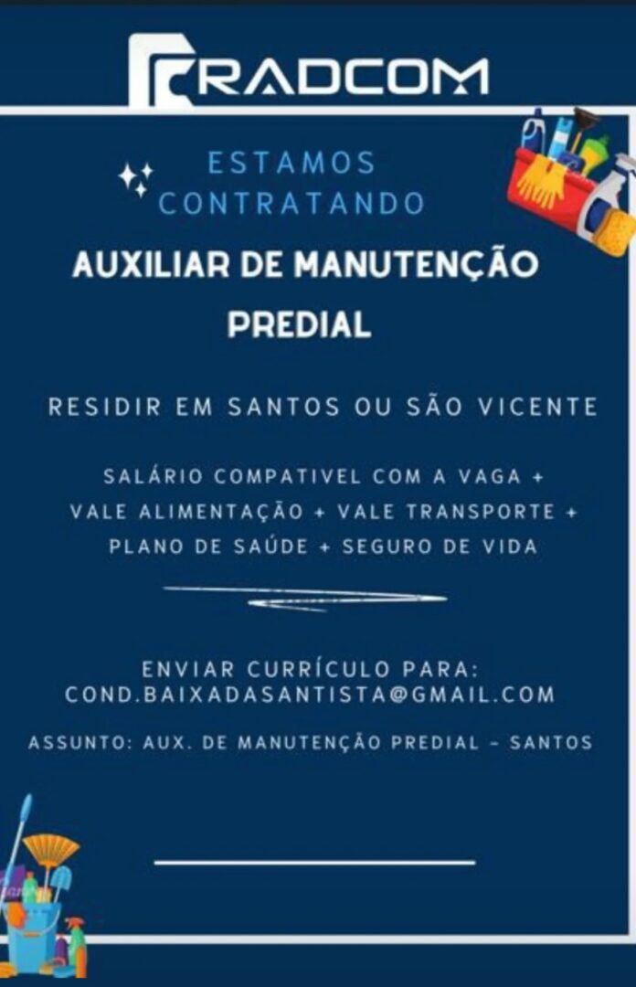 Vagas 08/04/2026 Baixada Santista