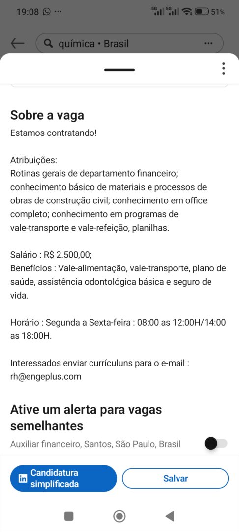 Vagas 09/04/2026 Baixada Santista