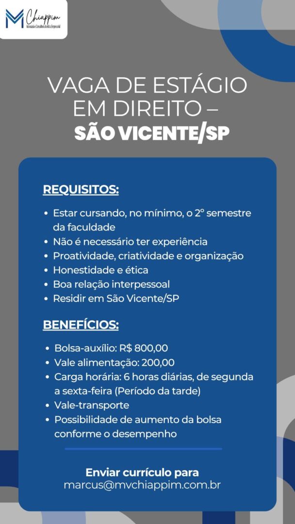 Vagas 09/04/2026 Baixada Santista