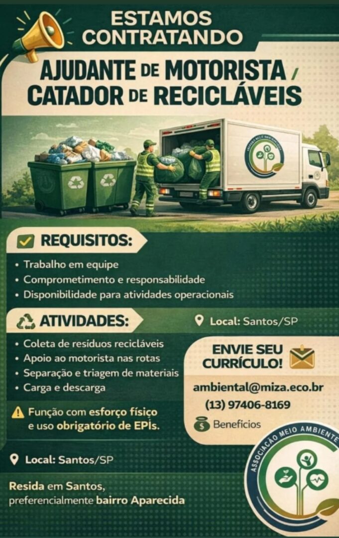 Vagas 09/04/2026 Baixada Santista