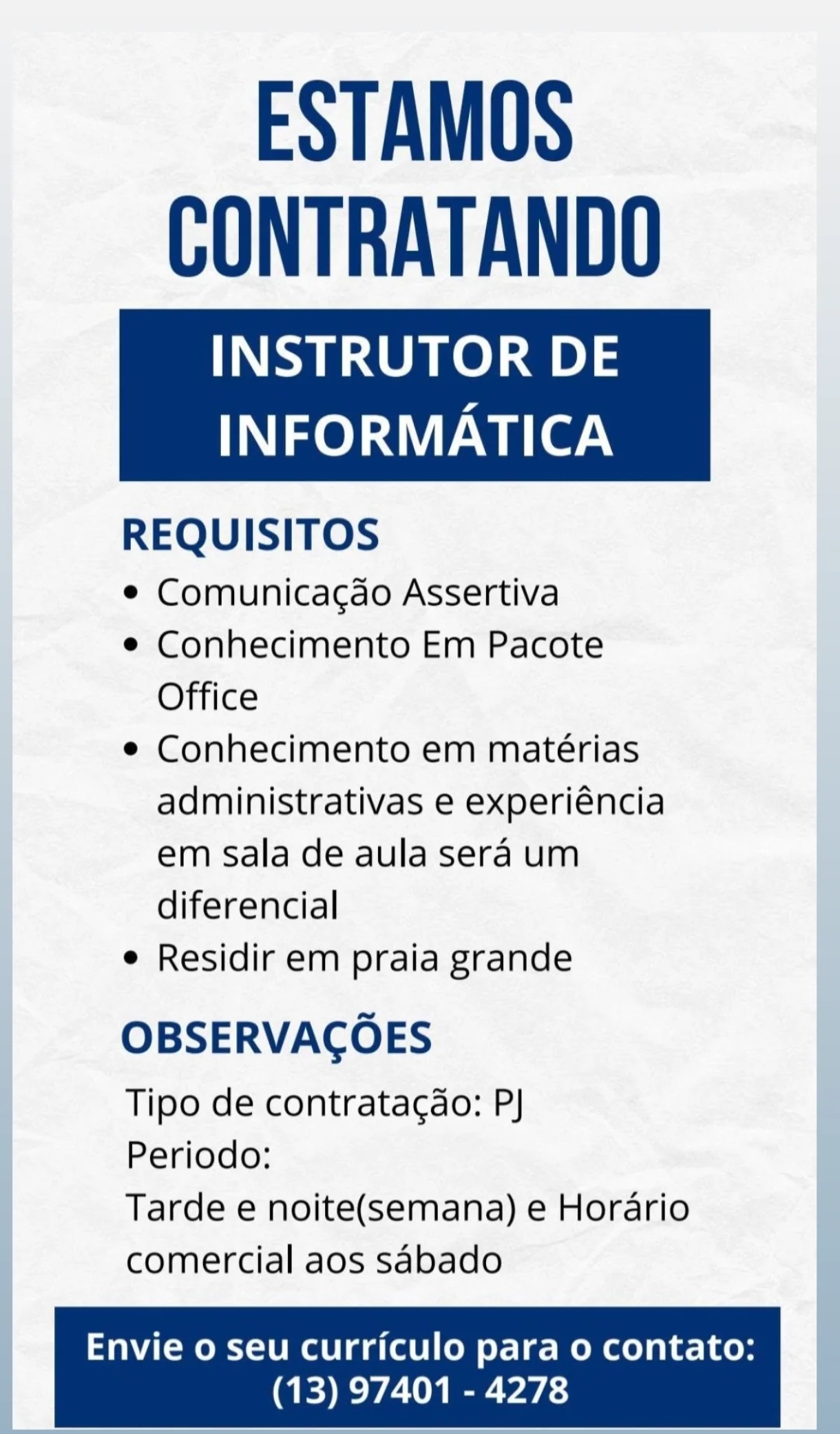 Vagas 09/04/2026 Baixada Santista