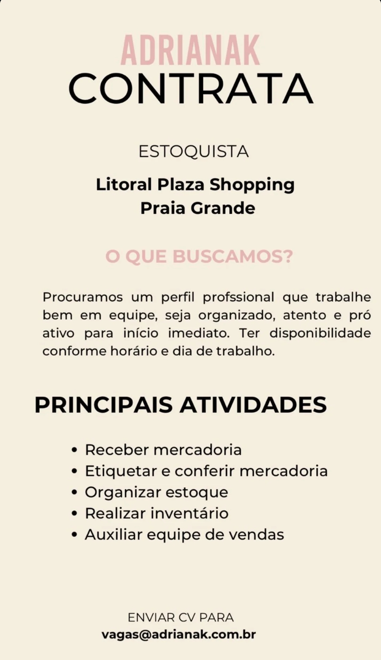 Vagas 09/04/2026 Baixada Santista