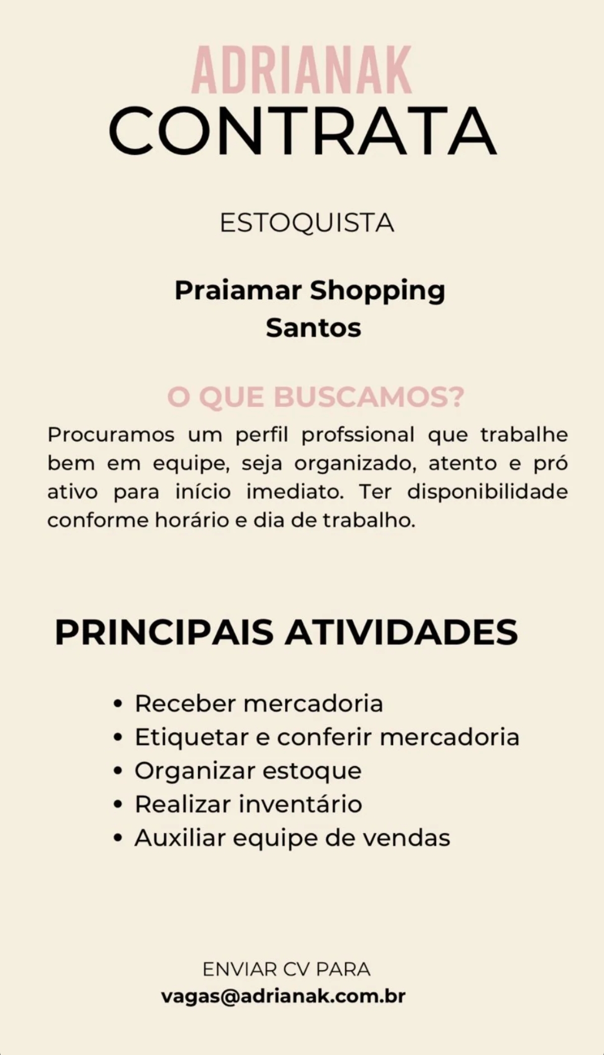 Vagas 09/04/2026 Baixada Santista