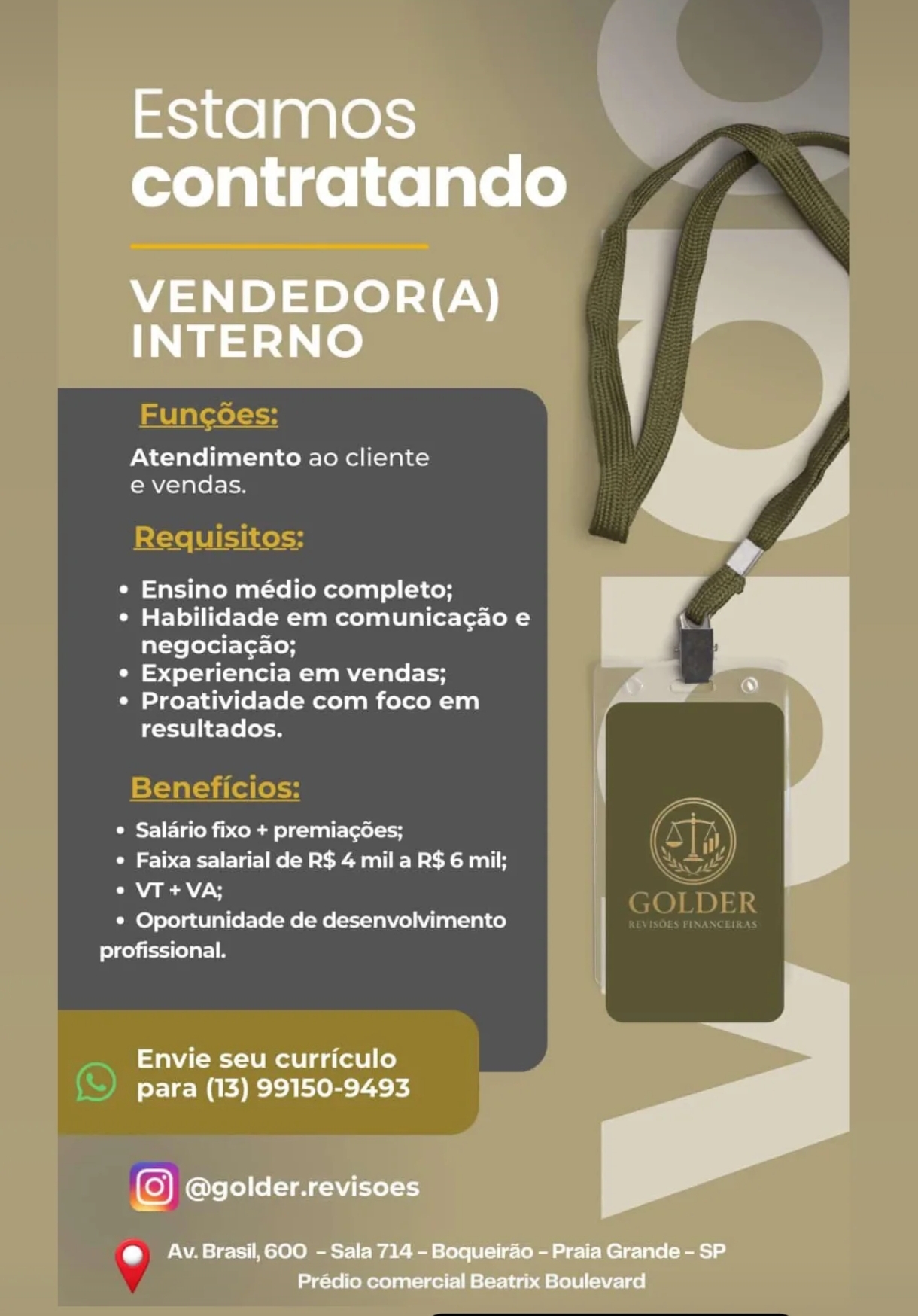 Vagas 09/04/2026 Baixada Santista