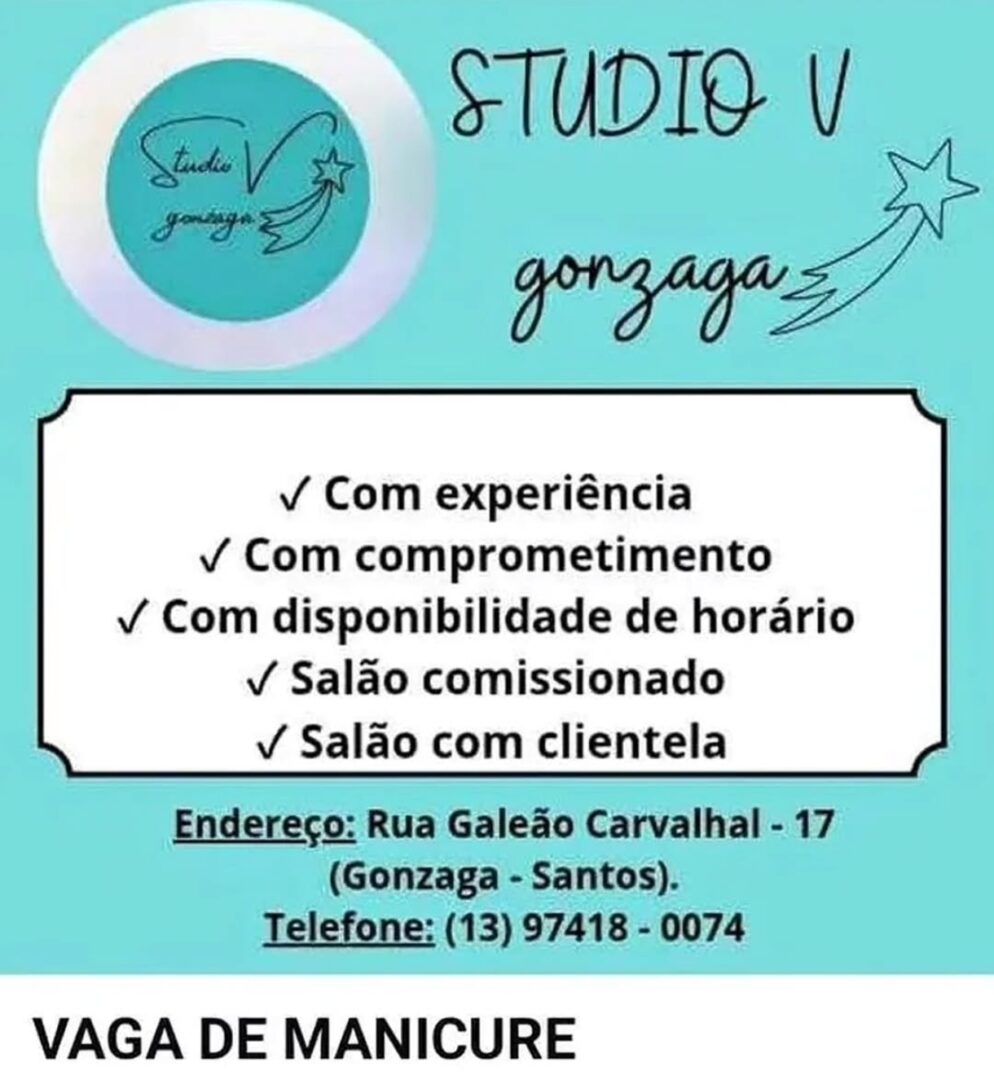 Vagas 09/04/2026 Baixada Santista