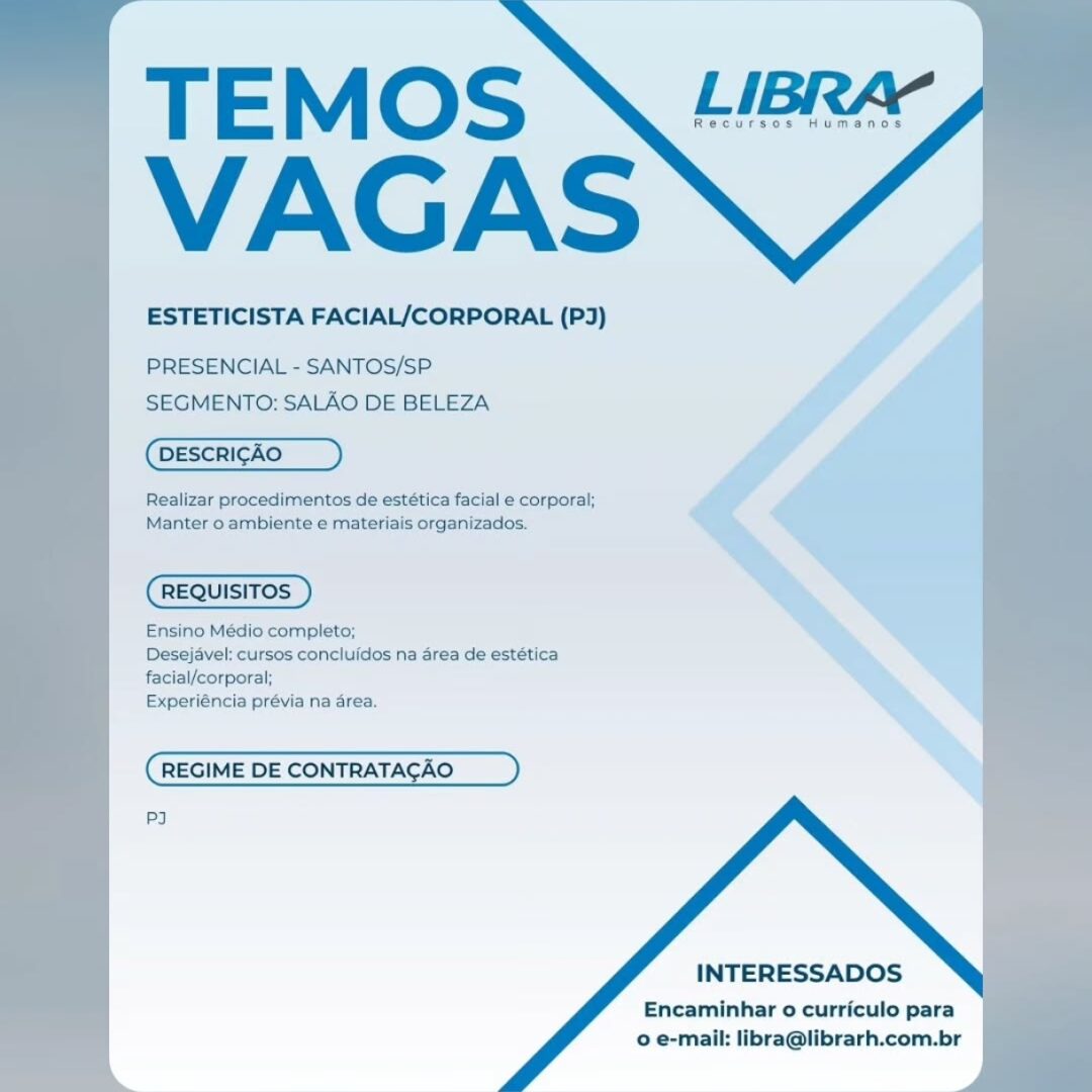 Vagas 09/04/2026 Baixada Santista