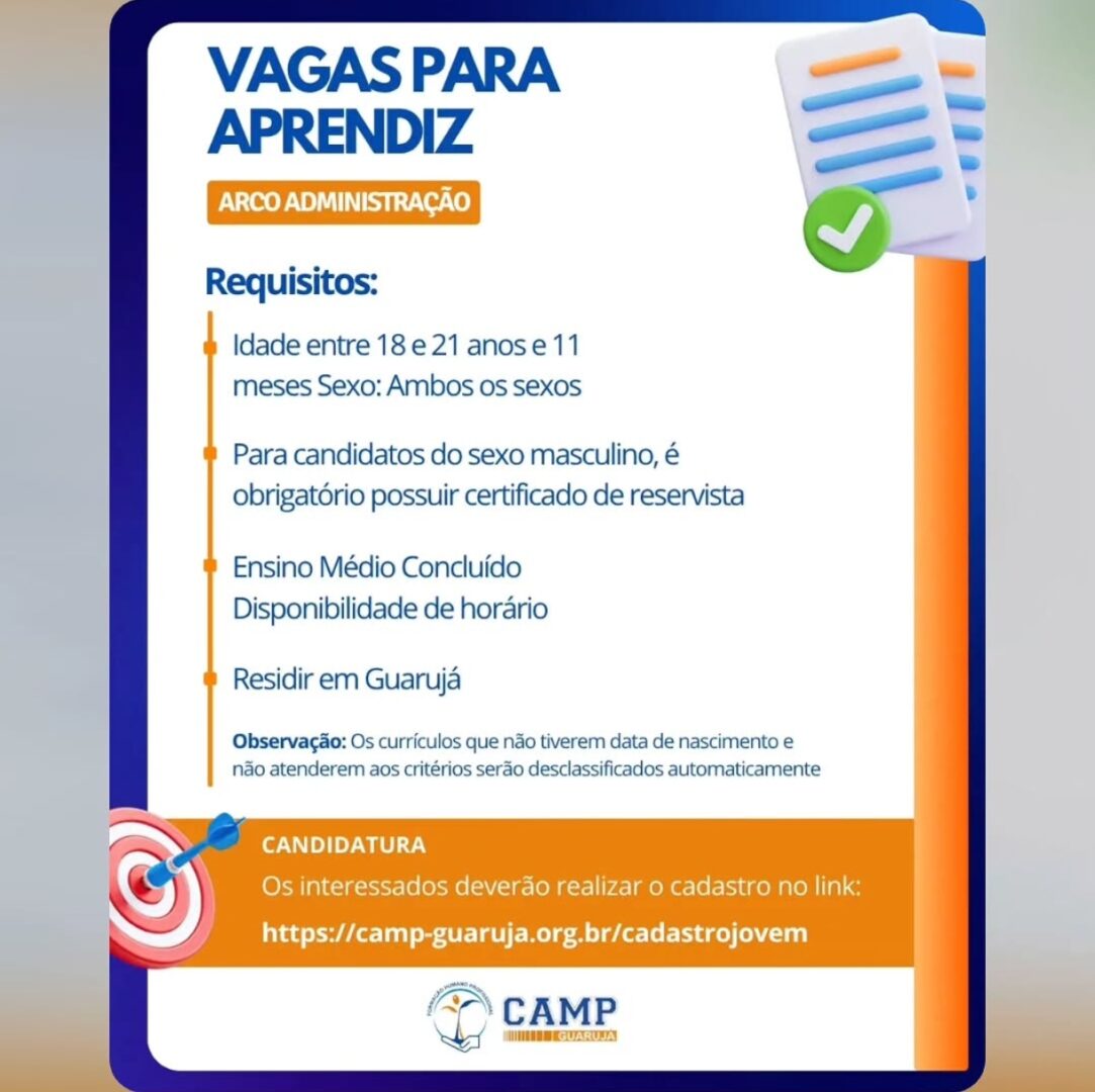 Vagas 09/04/2026 Baixada Santista