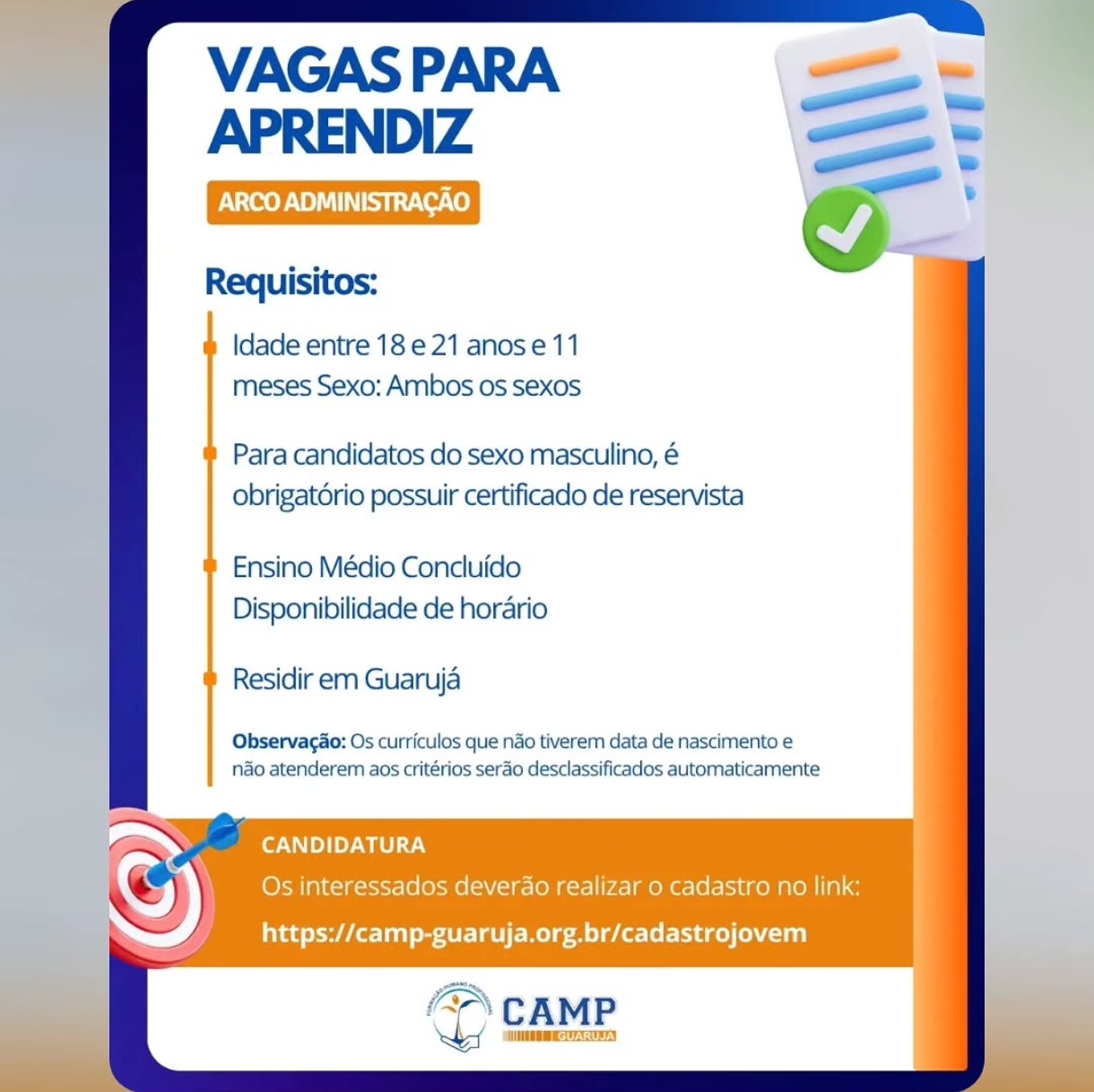 Vagas 09/04/2026 Baixada Santista