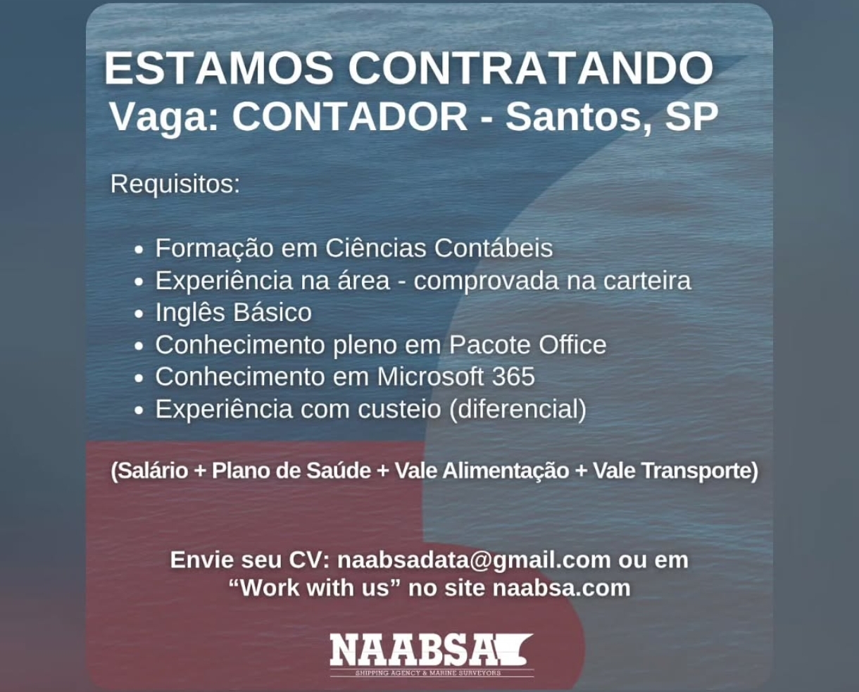 Vagas 09/04/2026 Baixada Santista