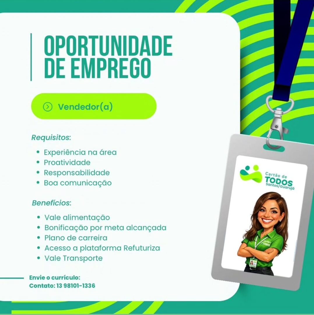 Vagas 09/04/2026 Baixada Santista