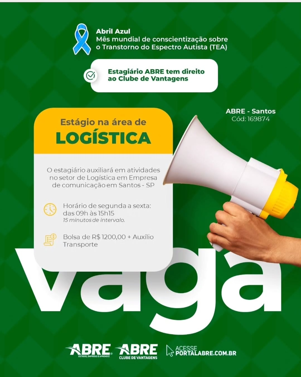 Vagas 09/04/2026 Baixada Santista